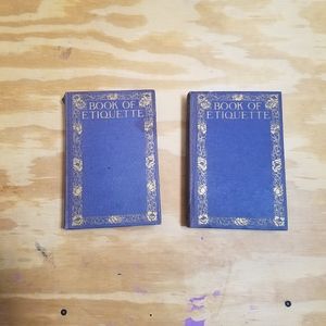 Lillian Eichler BOOK OF ETIQUETTE vol. 1 & vol. 2